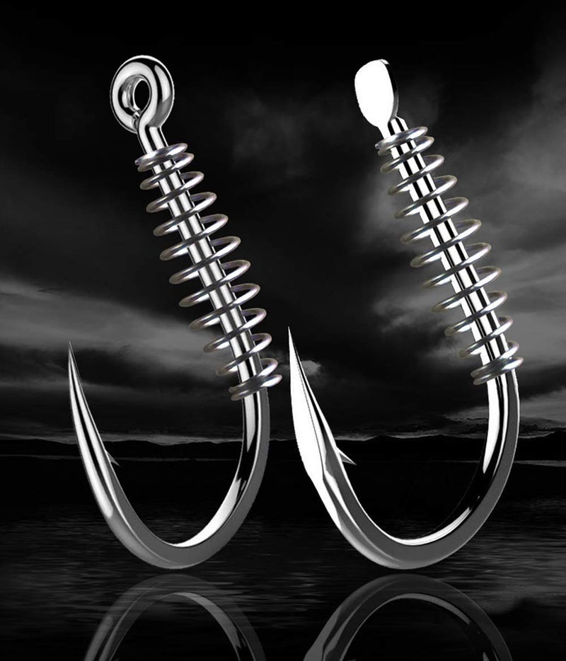 Dyxssm Fishing Spring Hook Circle Octopus Fishing Hooks (Type-1, 2# (40pcs)) - Image 2